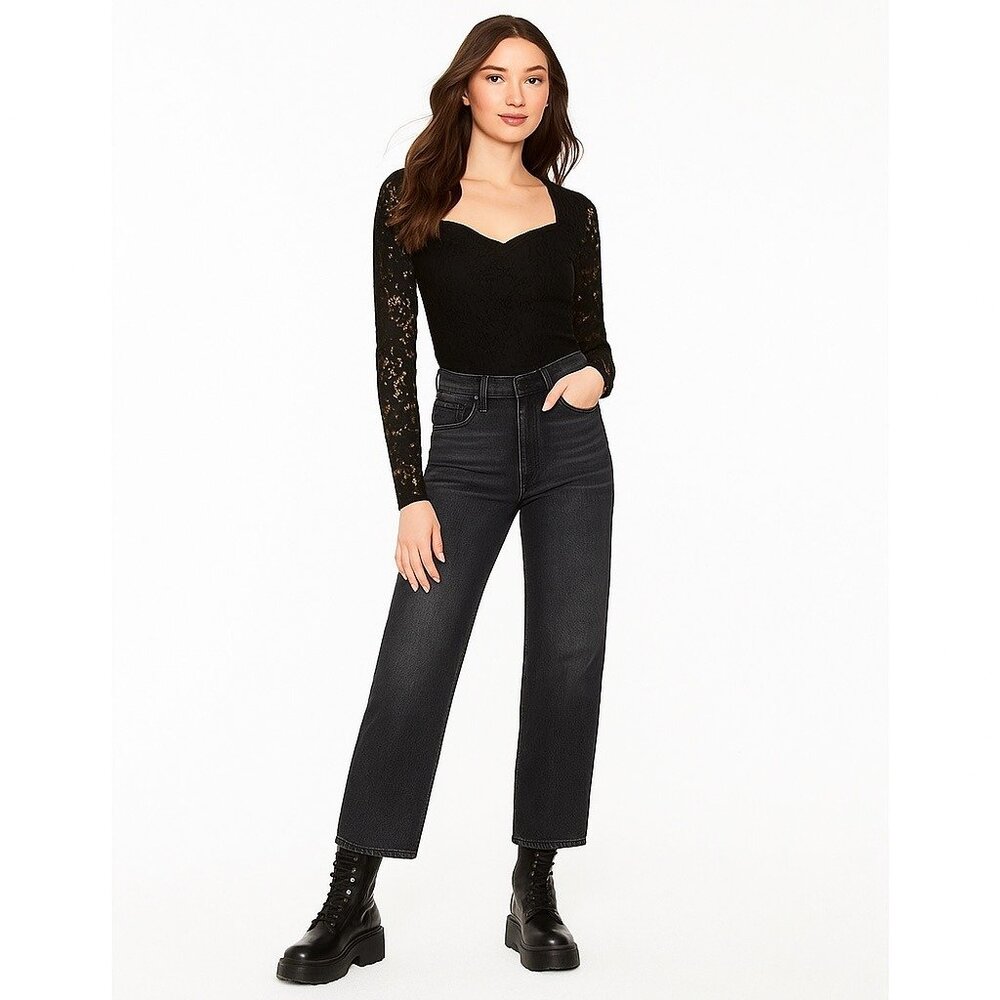 Urban Outfitters Black Wash BDG High-Wide High Rise Jeans, 27